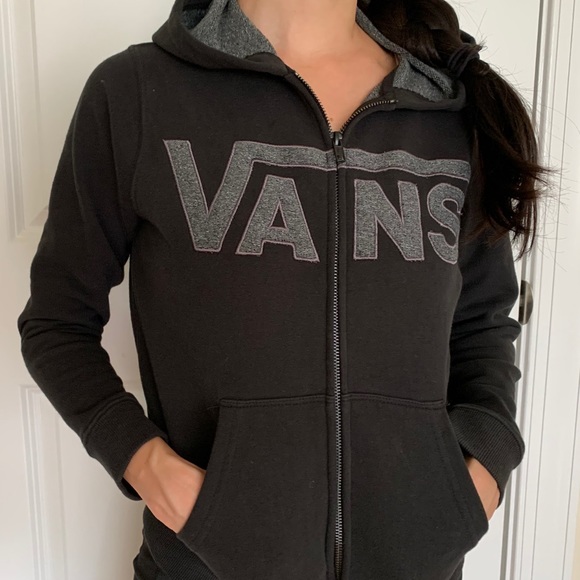 🦄 VANS grey-black hoodie - Picture 3 of 8